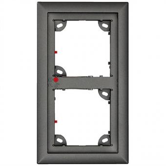 2-fach Rahmen, dunkelgrau 