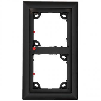 2-fach Rahmen, schwarz 