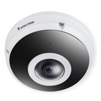 Caméra réseau Fisheye, 6MP, 360°, WDR Pro, Smart IR II 