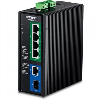 TI-BG50611 Industrial DIN-Rail Switch 2,5G 6-Port PoE++ mit 10G Ports 