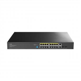 GS1018PS2 16-Port Gigabit Switch PoE+, 2x RJ45 Uplink, 2x SFP, 200W 