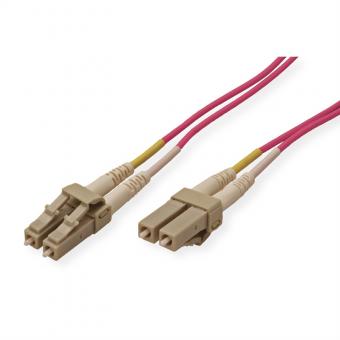 Quality LWL-Kabel dupl. 50/125µm OM4 LC/LC, 15m 
