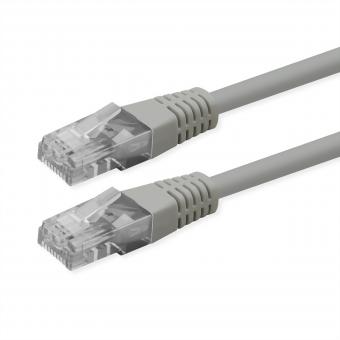 Câble de raccordement Cat.6 (Classe E), UTP, PoE, gris, 15m 