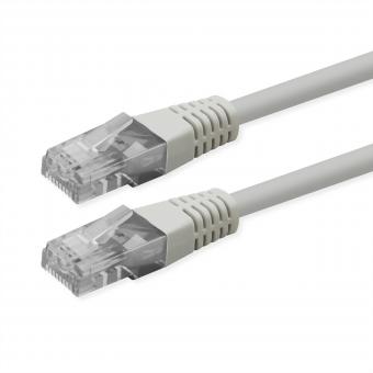 Câble de raccordement Cat.6 (classe E), UTP, PoE, blanc, 0,5m 