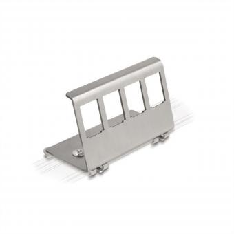 Adaptateur pour rail DIN non équipé, pour 4 Keystones 