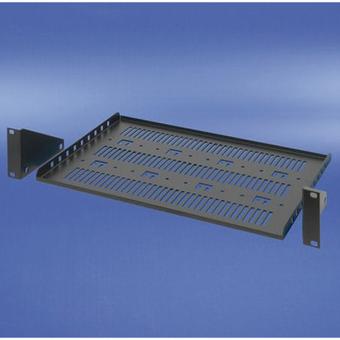 Etagère 19 pouces, réglable en profondeur, 2 UH, 430 x 300mm, RAL7021 