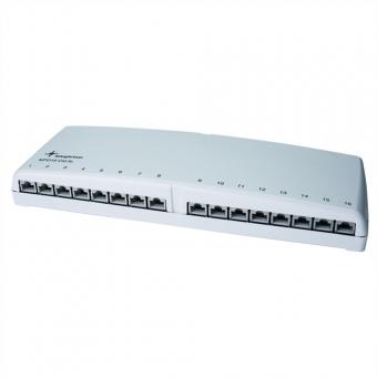 Mini distributeur TH35/AP, blanc alpin, MPD16-HS K Cat.6A (profond selon ISO/IEC) 