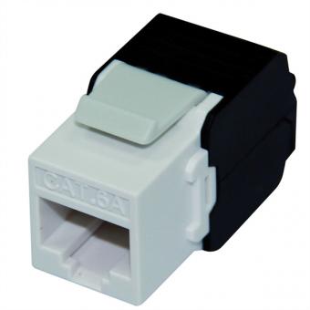 Keystone Cat.6A (Classe EA), non blindé, sans outil, blanc 