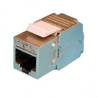 Kat.6a Keystone, RJ-45, geschirmt, silberfarben 