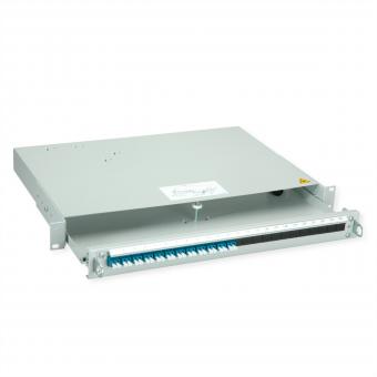 PROFI V LWL-Panel mit Kupplungen, 12x LC Duplex, blau, OS2 