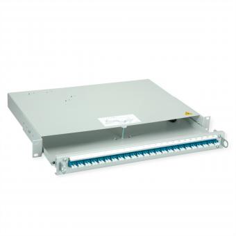 PROFI V LWL-Panel mit Kupplungen, 24x LC Duplex, blau, OS2 
