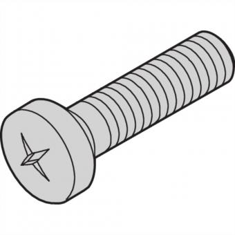 Vis à tête plate, fendue, M2.5x6 