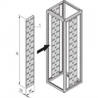 Panneau de câbles Varistar pour armoire de colocation, 446H 110W 