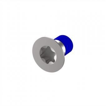 Pièces de rechange pour composants robustes, vis à tête fraisée avec composé de blocage de filets, Torx, M4 x 7 