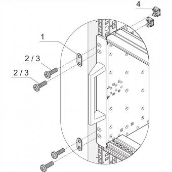 EuropacPRO 19-pouces Kit de matériel de fixation double 