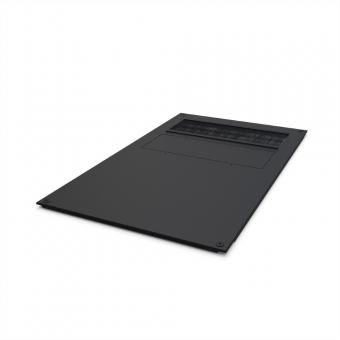 Varistar CP Capot supérieur plat avec découpes, RAL 7021, 600W, 1000D 