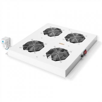 19-pouces Unité de ventilation pour toit, 4 ventilateurs, gris 