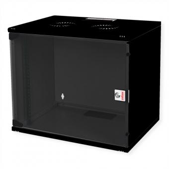 19-Zoll Wandgehäuse Basic 7 HE, 540x400 BxT Bausatz schwarz 