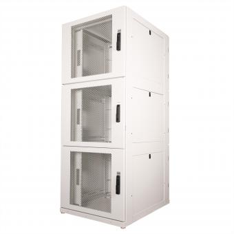 Colocation-Schrank 47HE 800x1000mm, 3-Fächer, grau 
