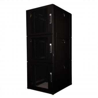 Colocation-Schrank 47HE 800x1000mm, 3-Fächer, schwarz 