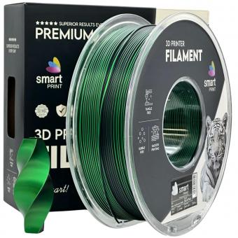 PLA Silk bicolore noir-vert, Smart Print, Noir C, 354 C 