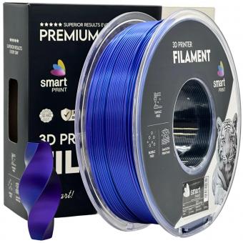 PLA Silk tricolore (bleu, violet, noir), Smart Print, 300 C, 2592 C, Black C 