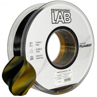 Silk PLA bicolore noir-or, Prof. Lab, Noir C, 116 C 
