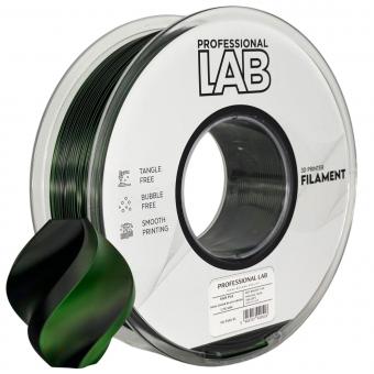 PLA Silk bicolore noir-vert, Prof. Lab, Noir C, 354 C 
