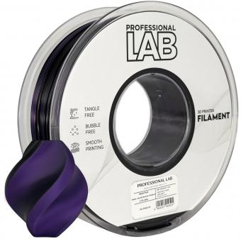 PLA Silk bicolore noir-violet, Prof. Lab, Noir C, 2592 C 