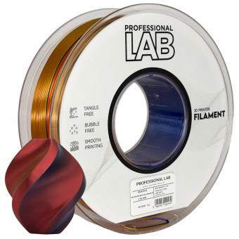 PLA Silk tricolore (rouge, jaune, bleu), Prof. Lab, 186°C, 109°C, 300°C 