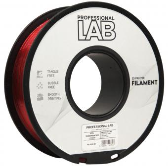 PETG rouge transparent, Prof. Lab, 186°C 