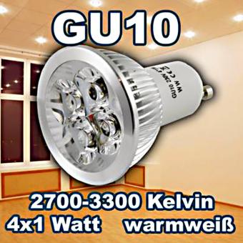 LED Retrofit Spot, GU10, warmweiß, 4W 