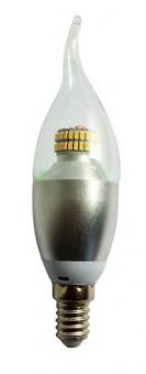 LED Retrofit Lampe, E14, warmweiß, mit Windstoß, 6W 