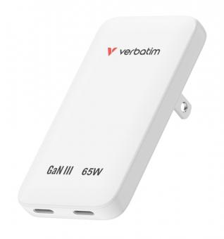 Essentials Slim GaN-Wandladegerät 65W (US/EU/UK), weiß 