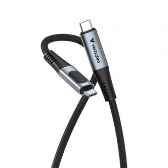 Synchronisation + recharge USB-C vers USB-C, 240W, 40 Gbps, écran, 120cm 