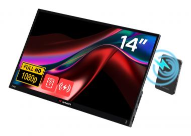 Tragbarer Touchscreen-Monitor Light, 14 Zoll, Full HD 1080p + kabellose Stromversorgung 