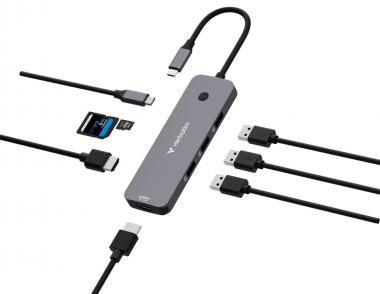 CMH-08 USB Typ C 5000Mbit/s Silber 