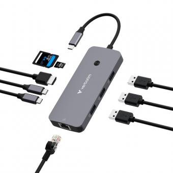 CMH-09 USB Typ C 10000Mbit/s Silber 