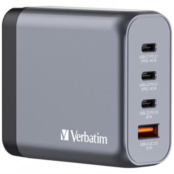 Chargeur GNC-140 GaN 140W avec 2 ports USB-C PD 140W / 1 port USB-C PD 20W / 1 port USB-A QC 3.0 (UE/Royaume-Uni/États-Unis) 