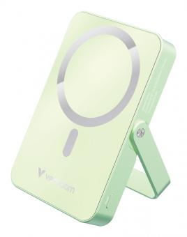 Charge n Go  magnetische kabellose Powerbank mit Ständer  10.000 mAh, grün 