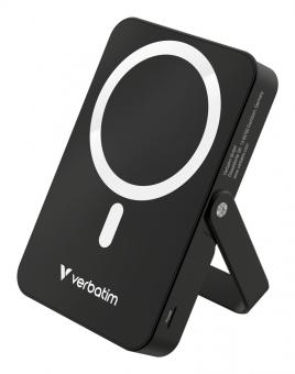 Charge n Go  magnetische kabellose Powerbank mit Ständer  10.000 mAh, schwarz 
