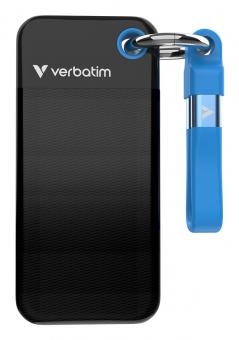 SSD de poche USB 3.2 Gen 2 512 Go Noir/Bleu 