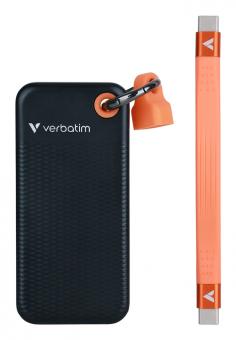 SSD de poche USB 3.2 Gen 2 512 Go Noir/Orange 