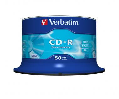 CD-R Extra Protection 700 Mo 52x, lot de 50 pièces 