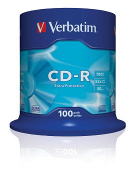 CD-R Extra Protection 700 Mo 52x, lot de 100 pièces 