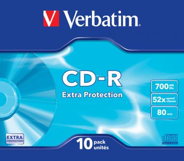 CD-R Extra Protection 700 Mo 52x, lot de 10 