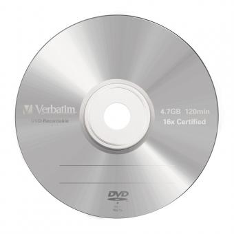 DVD-R argent mat 4,7 Go, lot de 5 
