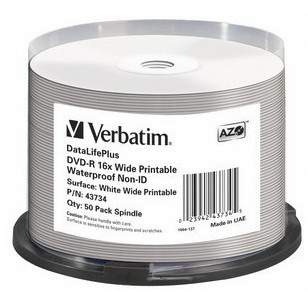 DataLifePlus 4,7 Go DVD-R, lot de 50 pièces 