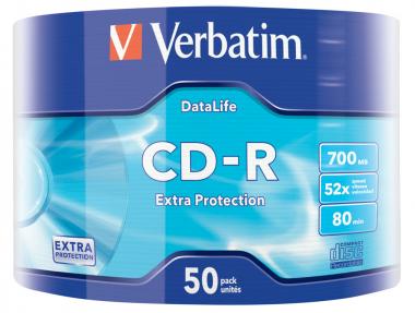 CD-R Extra Protection 700 Mo 52x, lot de 50 pièces 