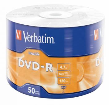 43791 DVD vierges DVD-R 4,7 Go, lot de 50 pièces 